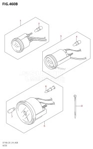 DF140A From 14003F-410001 (E01 E40)  2014 drawing METER (DF100AT:E40)