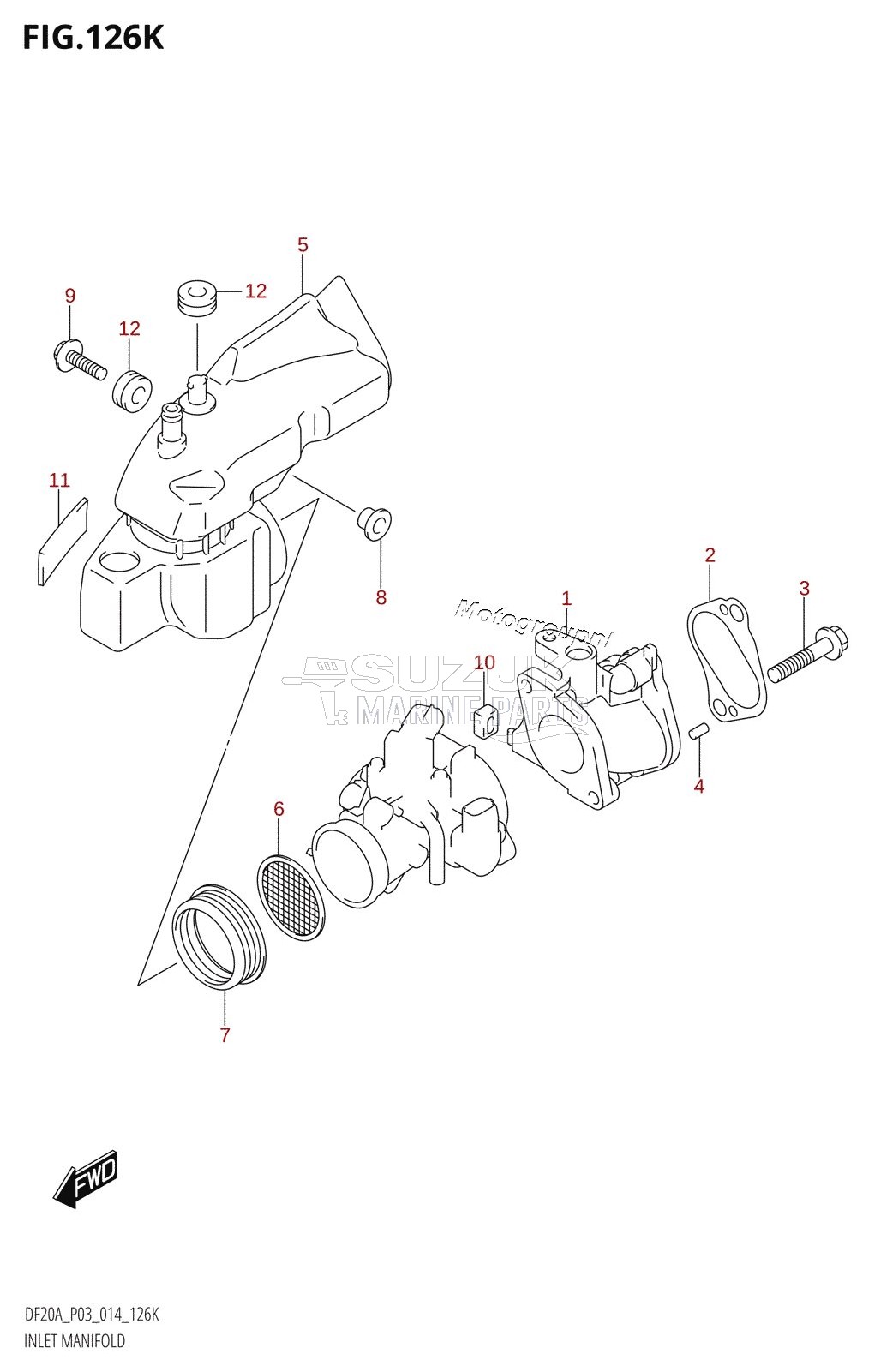 INLET MANIFOLD (DF20AT:P03)