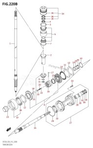 DF225Z From 22503Z-210001 (E03)  2012 drawing TRANSMISSION (DF200Z:E03)