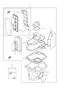 Outboard DF 150 drawing Gasket Set