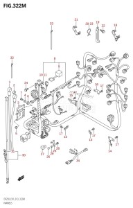 DF225Z From 22503Z-310001 (E01 E40)  2013 drawing HARNESS (DF250Z:E40)