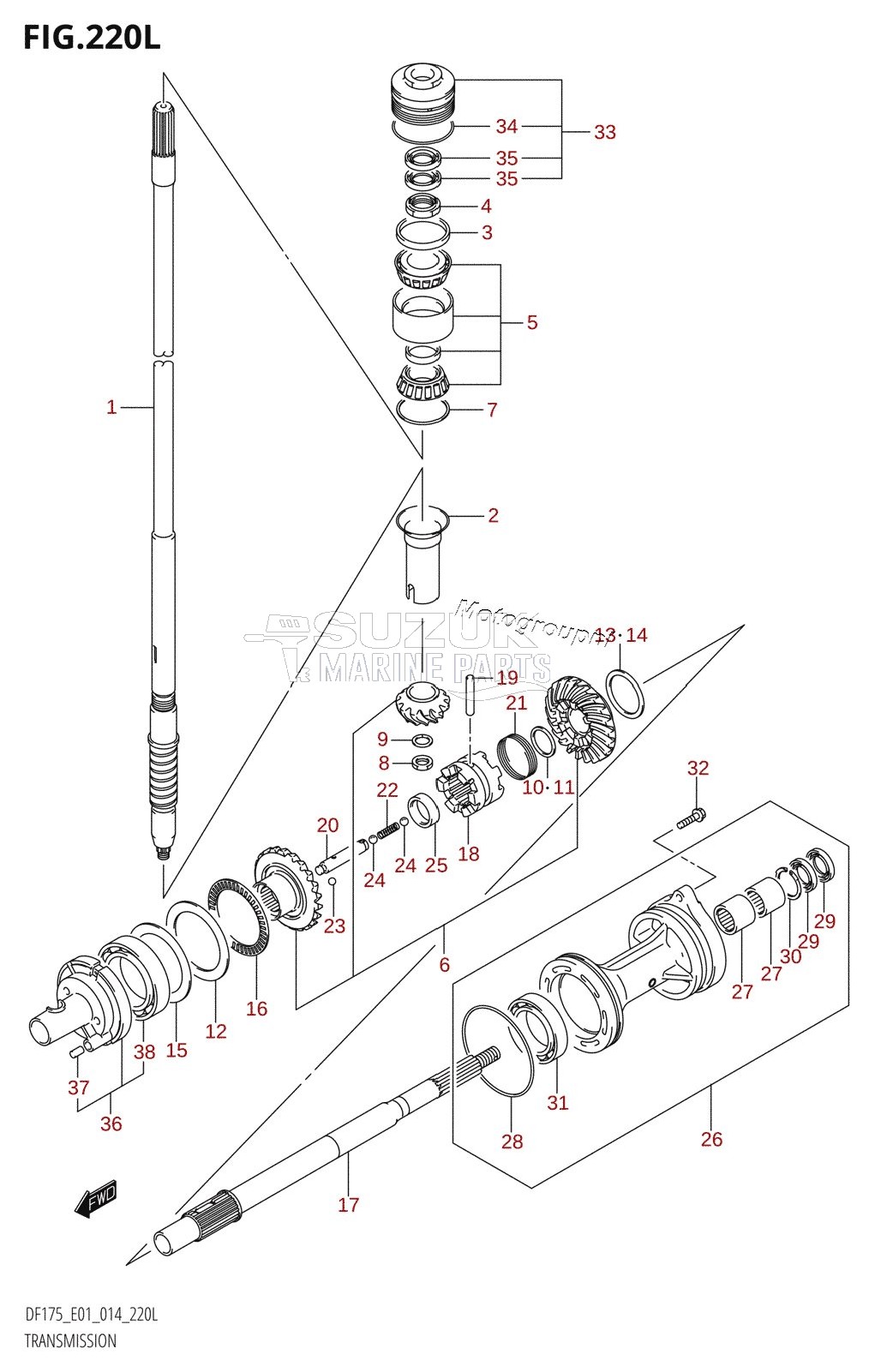 TRANSMISSION (DF175TG:E01)