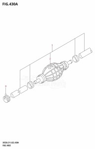 DF225T From 22503F-340001 (E11 E40)  2023 drawing FUEL HOSE (E01,E11,E40)