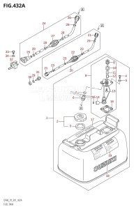 DF70 From 07001F-151001 (E01 E40)  2001 drawing FUEL TANK