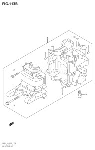 01502F-421001 (2004) 15hp P03-U.S.A (DF15K4) DF15 drawing CYLINDER BLOCK (K5,K6,K7,K8,K9,K10,011)