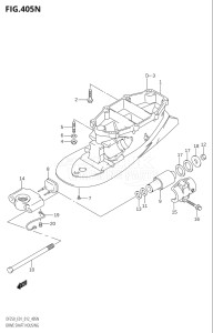 20002Z-210001 (2012) 200hp E01 E40-Gen. Export 1 - Costa Rica (DF200Z) DF200Z drawing DRIVE SHAFT HOUSING (DF200T:E01:L-TRANSOM)