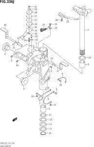 05003F-310001 (2013) 50hp E01-Gen. Export 1 (DF50A  DF50ATH) DF50A drawing SWIVEL BRACKET (DF60AQH:E01)