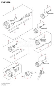 DF250Z From 25003Z-210001 (E01 E40)  2012 drawing OPT:METER