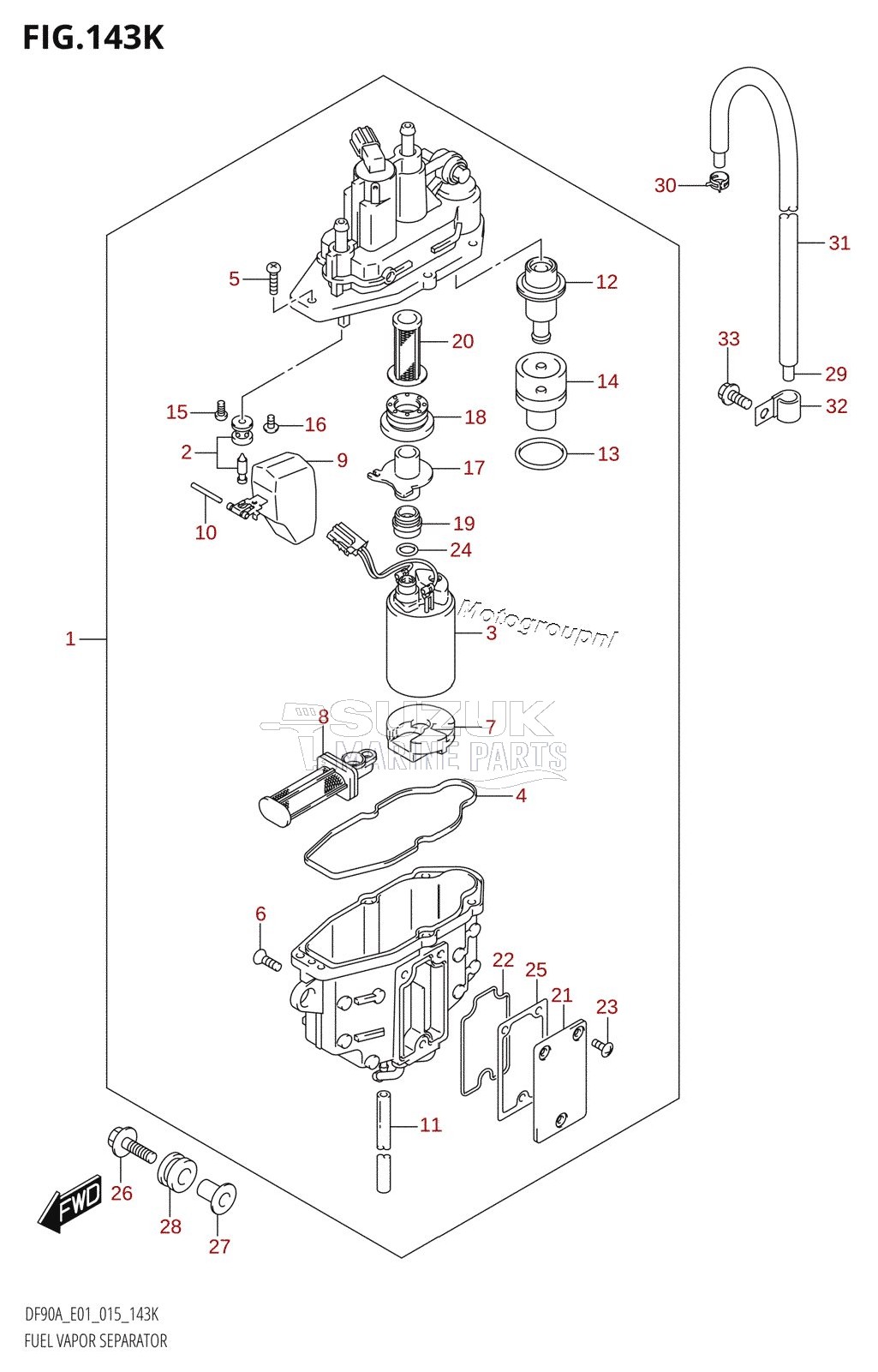 FUEL VAPOR SEPARATOR (DF90ATH:E40)