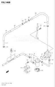 15002Z-210001 (2012) 150hp E01 E40-Gen. Export 1 - Costa Rica (DF150Z) DF150Z drawing FUEL PUMP (DF150T:E40)