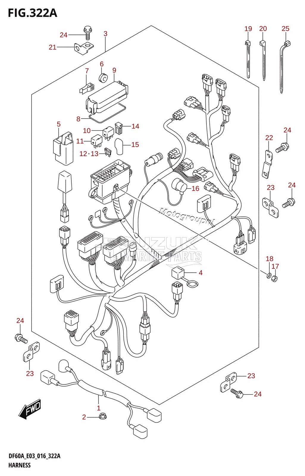 HARNESS (DF40A:E03)