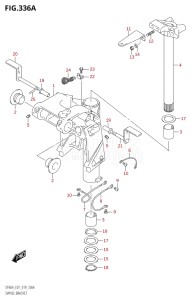 04004F-910001 (2019) 40hp E34-Italy (DF40AST) DF40A drawing SWIVEL BRACKET (DF40A:E01,DF50A:E01)