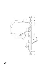 Outboard DF 140A drawing Fuel Injector