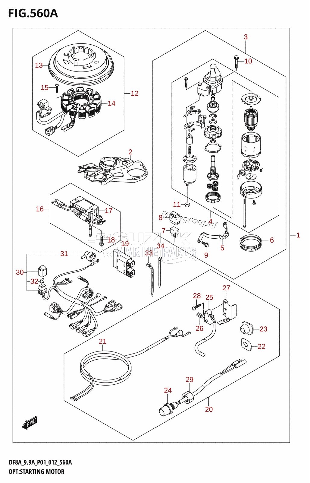 OPT:STARTING MOTOR (M-STARTER:DF8A:P01)