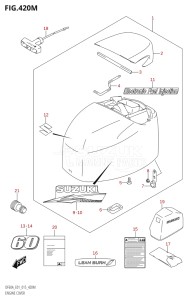 04003F-510001 (2005) 40hp E01 E13-Gen. Export 1 -  SE  Asia (DF40A  DF40AQH  DF40AST  DF40ATH) DF40A drawing ENGINE COVER (DF60ATH:E40)