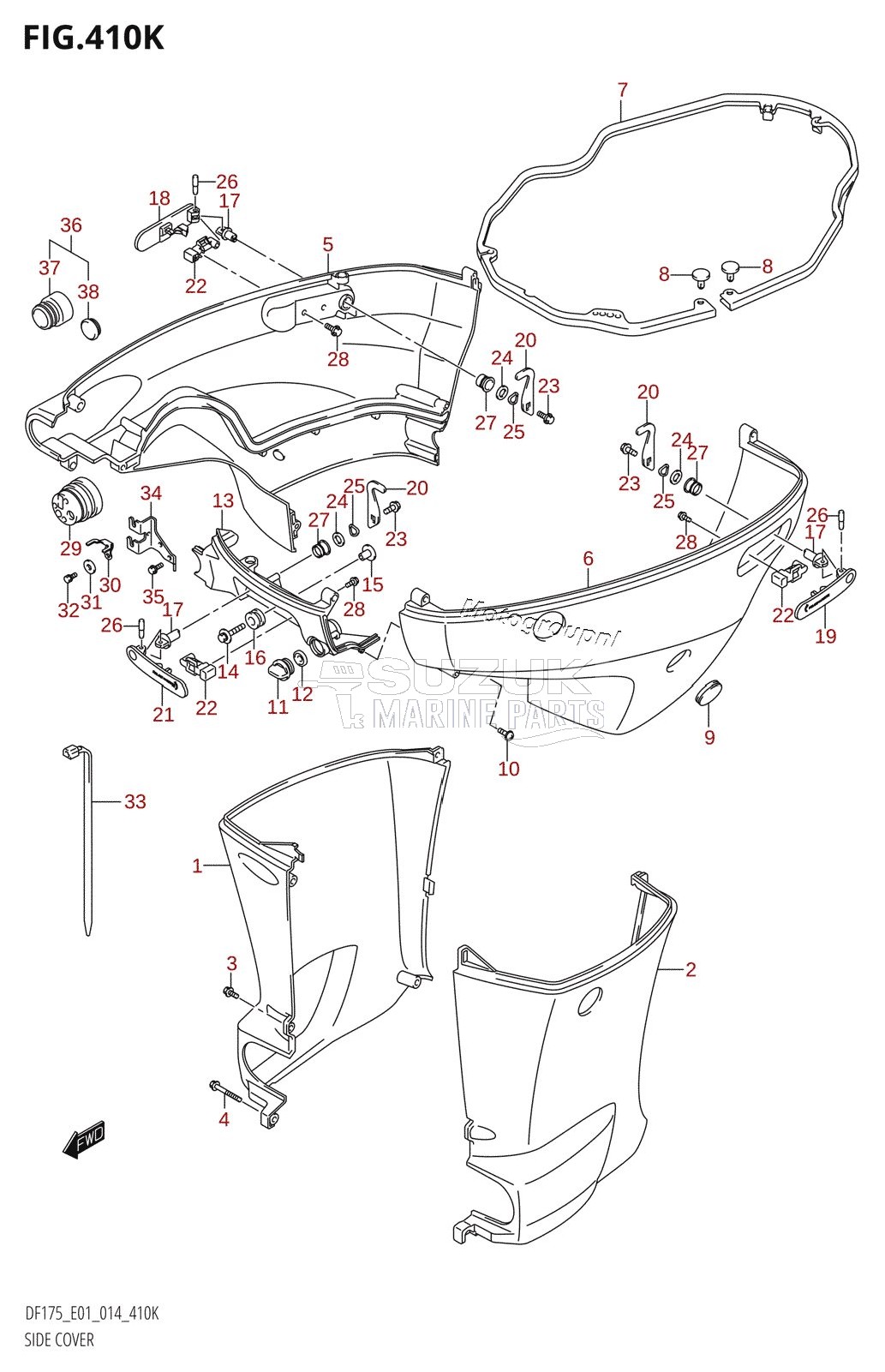 SIDE COVER (DF175T:E40)