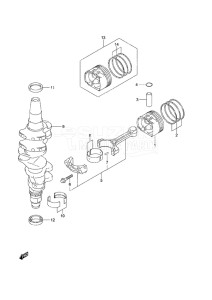 Outboard DF 60A drawing Crankshaft