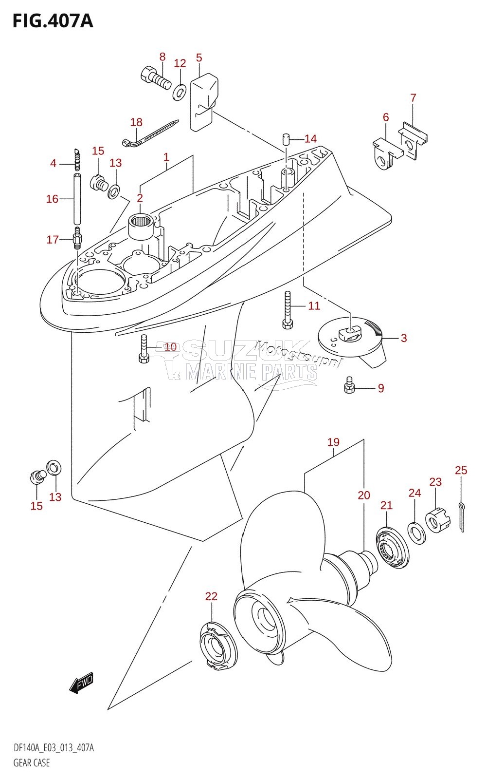 GEAR CASE (DF140AT:E03)