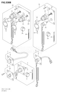 10001F-980001 (2009) 100hp E01-Gen. Export 1 (DF100TK9) DF100 drawing OPT:SWITCH (K5,K6,K7,K8,K9,K10,011)