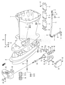 DT100 From 10001-461001 ()  1994 drawing DRIVESHAFT HOUSING