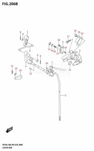 DF250ATSS From 25001N-440001 (E03)  2024 drawing CLUTCH ROD (DF25AT,DF30AT)