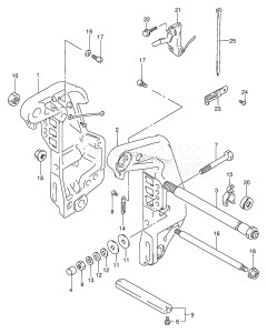 DT140 From 14003-030001 ()  2000 drawing CLAMP BRACKET (MODEL:96~00)