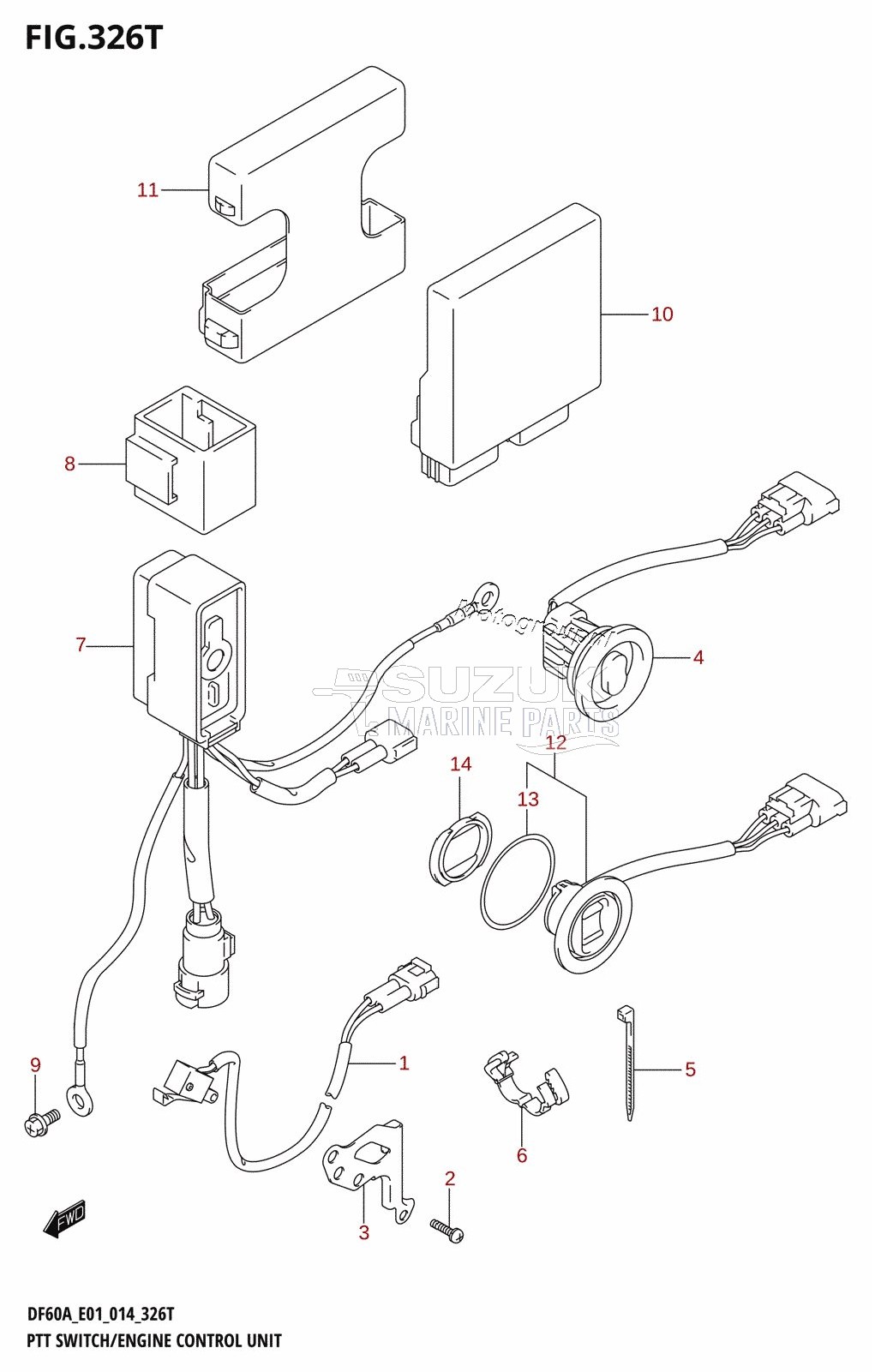 PTT SWITCH /​ ENGINE CONTROL UNIT (DF60AVTH:E01)