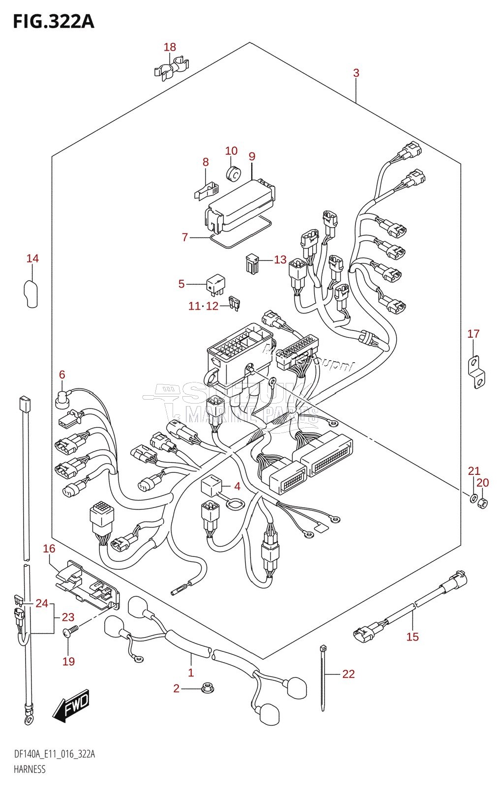 HARNESS (DF100AT:E11)