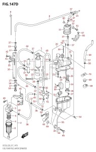 DF250Z From 25003Z-710001 (E03 E40)  2017 drawing FUEL PUMP /​ FUEL VAPOR SEPARATOR (DF225Z:E03)