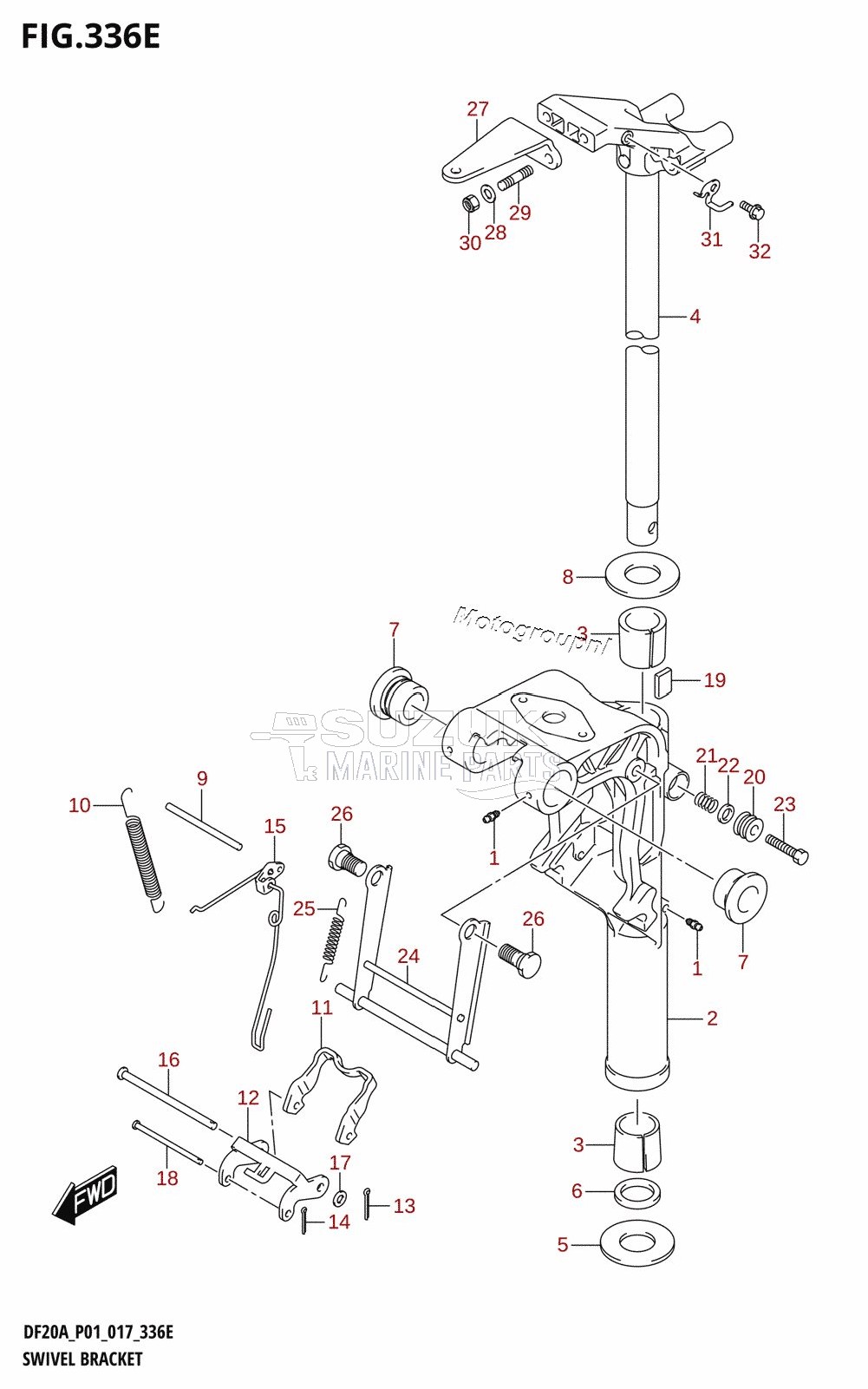 SWIVEL BRACKET (DF15AR:P01)