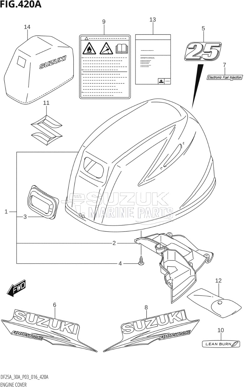 ENGINE COVER (DF25A:P03)