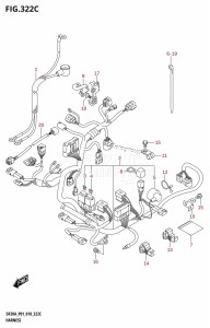 DF20A From 02002F-810001 (P01 P40)  2018 drawing HARNESS (DF9.9BT,DF15AT,DF20AT)