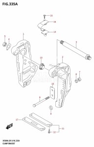 DF225Z From 22503Z-810001 (E01 E40)  2018 drawing CLAMP BRACKET