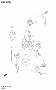 DF60A From 06003F-410001 (E01 E40)  2014 drawing SENSOR (DF60A:E01)