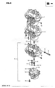 DT75 From 07501-402338 till 404156 ()  1984 drawing CARBURETOR