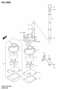 DF225T From 22503F-440001 (E11 - E40)  2024 drawing WATER PUMP (DF200T,DF200Z,DF225T,DF225Z,DF250T,DF250Z)