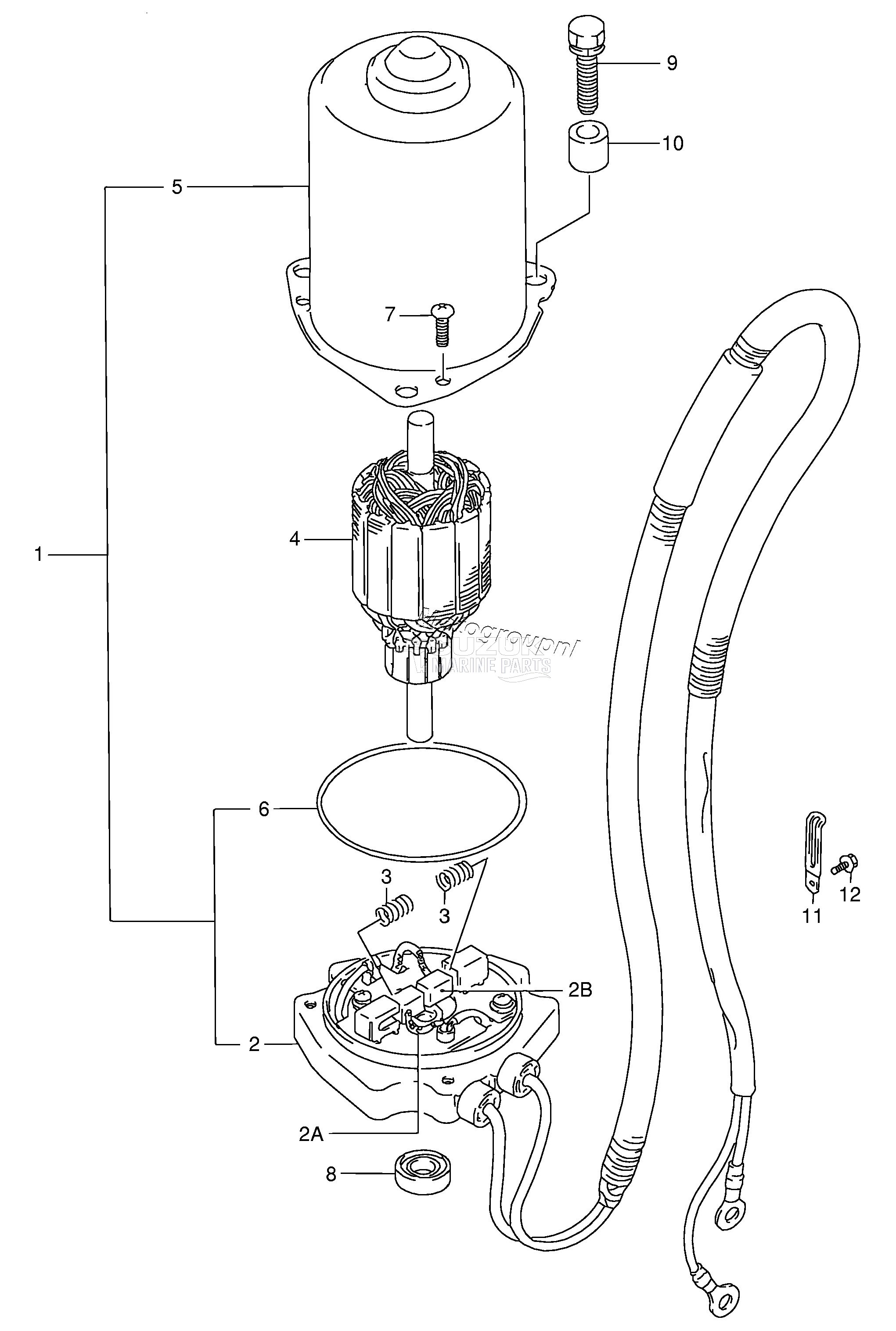 PTT MOTOR (DT90:MODEL:91~00,DT100:MODEL:90~00)