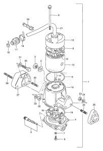 DT65 From 06502-581001 ()  1995 drawing POWER UNIT (MODEL:88~90)