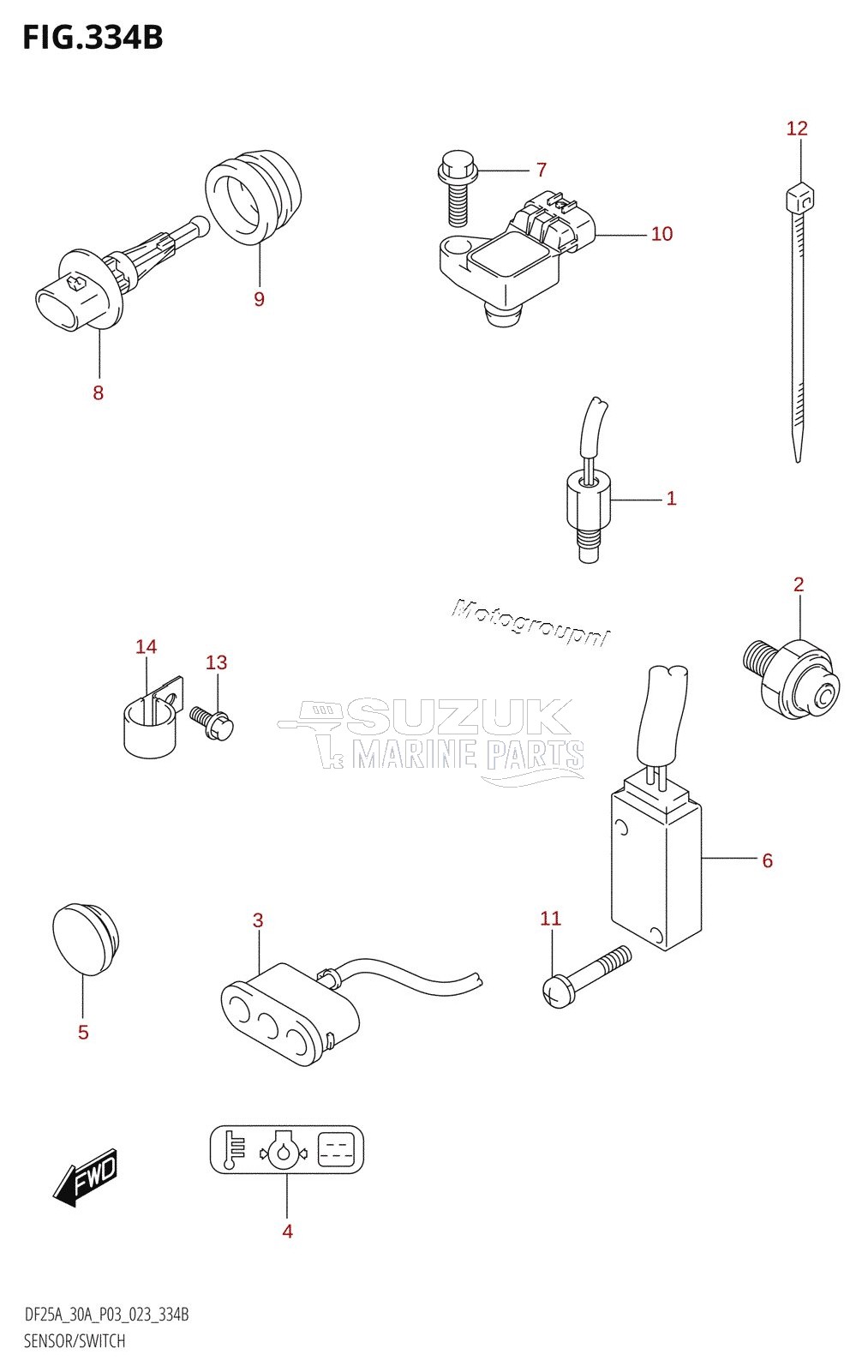 SENSOR /​ SWITCH (DF25AT,DF30AT)