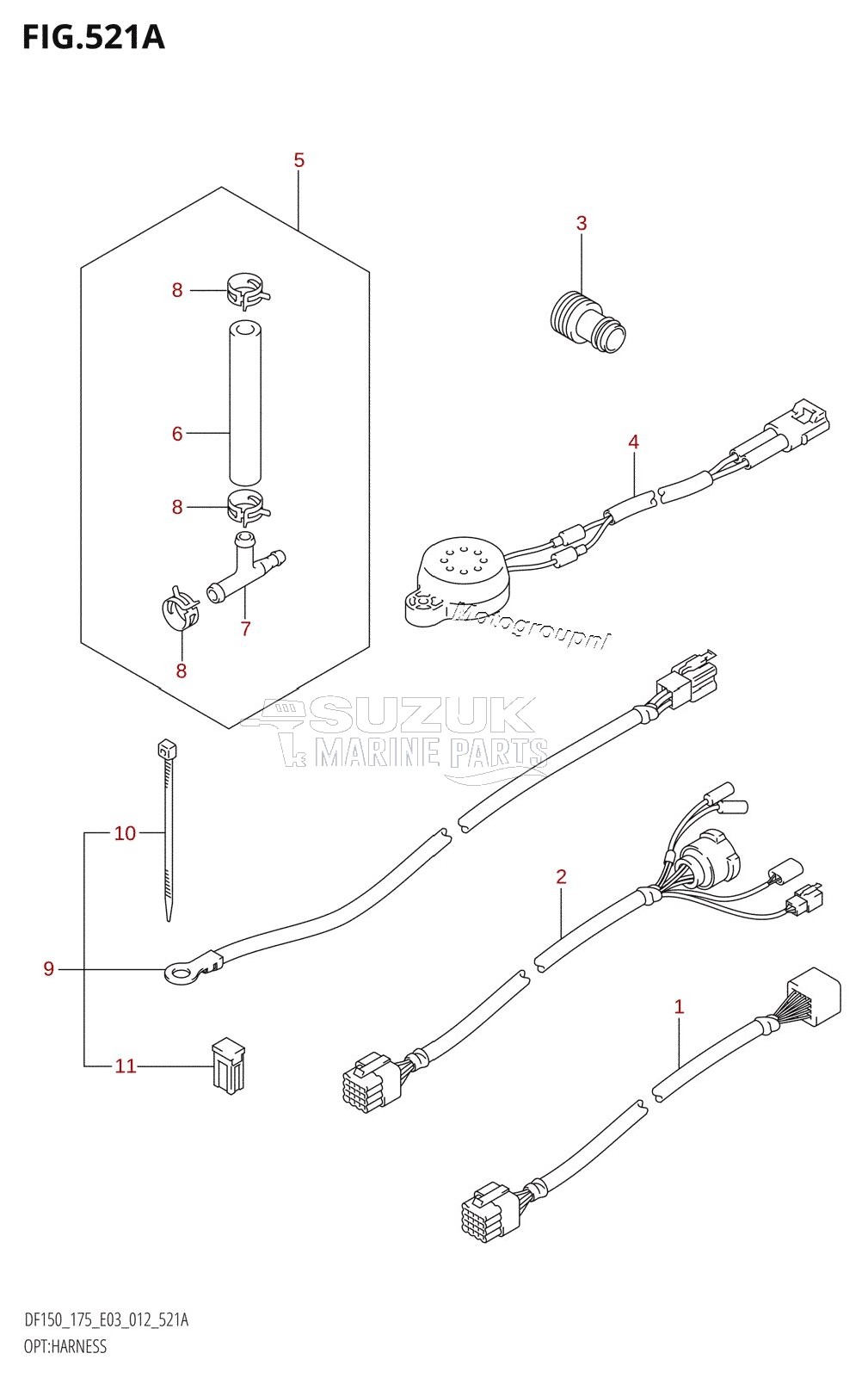 OPT:HARNESS (DF150T:E03)