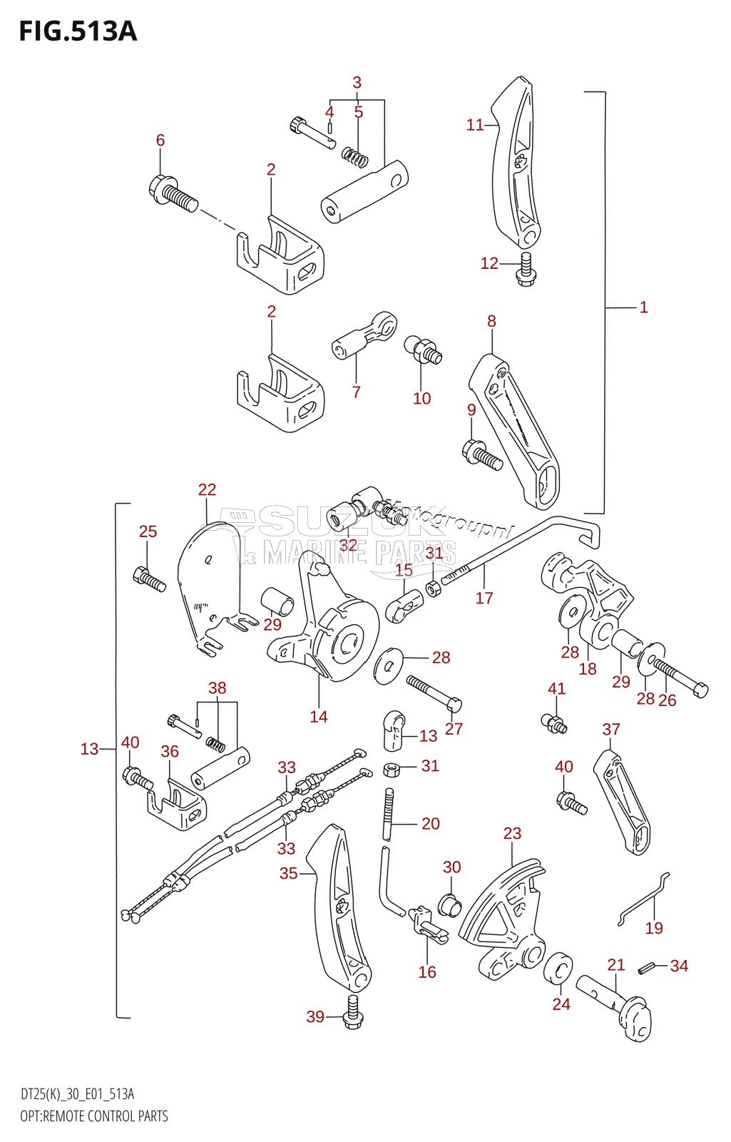 OPT:REMOTE CONTROL PARTS (DT25,DT25K:E36,DT30,DT30R)