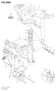 01503F-110001 (2011) 15hp P03-U.S.A (DF15) DF15 drawing SWIVEL BRACKET ((DF9.9,DF9.9R,DF15):K4)