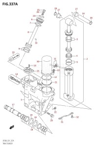 DF300 From 30002F-010001 (E01 E40)  2010 drawing TRIM CYLINDER