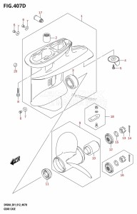 DF50A From 05003F-210001 (E01)  2012 drawing GEAR CASE (DF50A:E01)