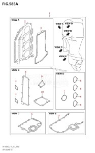 DF115BZ From 11506Z-340001 (E11 E40)  2023 drawing OPT:GASKET SET