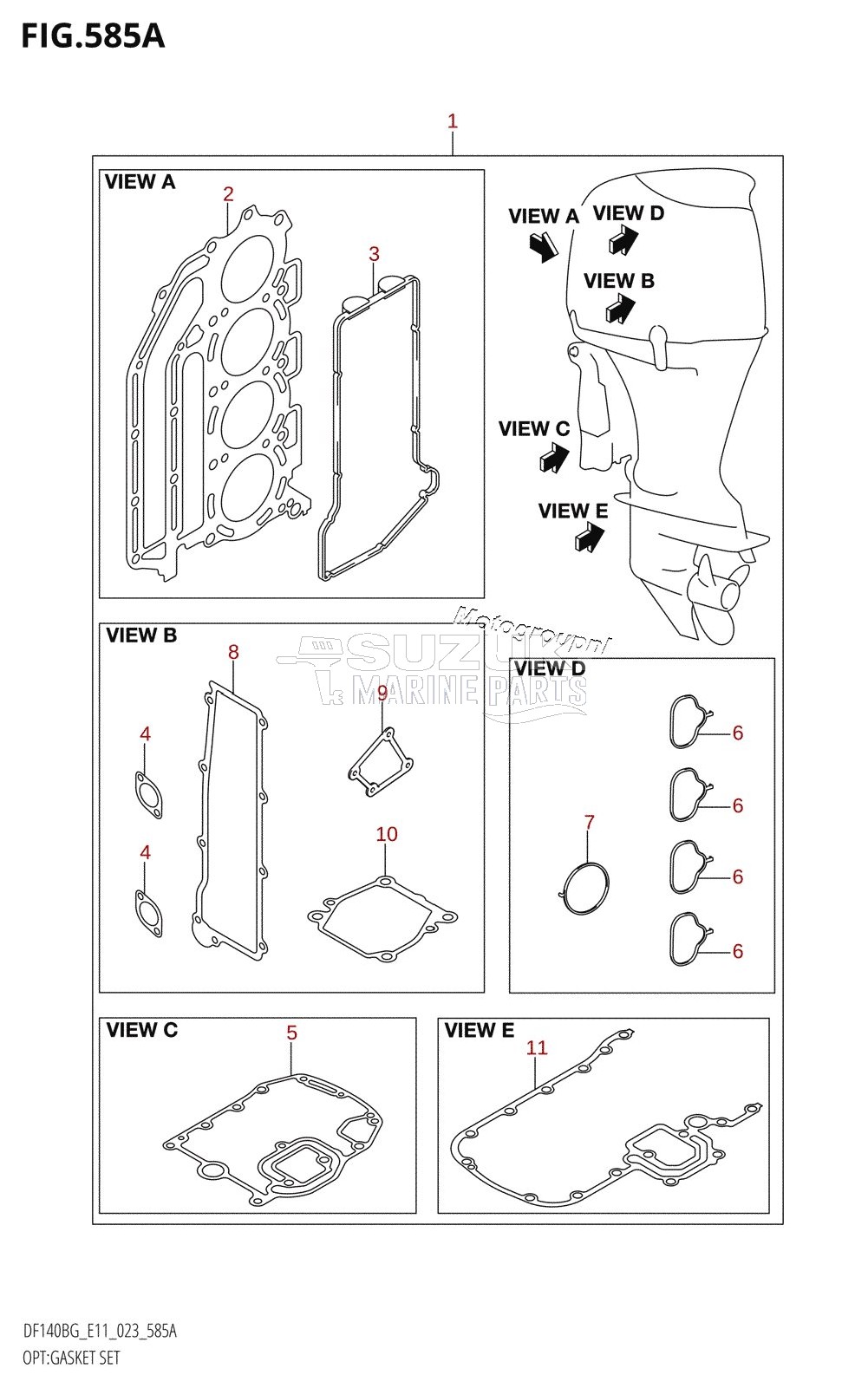 OPT:GASKET SET