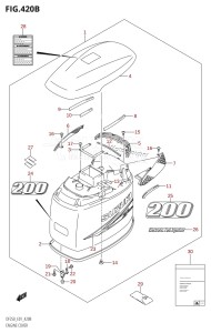 DF200Z From 20001Z-680001 (E01 E40)  2006 drawing ENGINE COVER ((DF200T,DF200Z,DF200WT,DF200WZ):(K10,011))