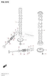 DF100B From 10004F-140001 (E01 E40)  2021 drawing CAMSHAFT (DF90A,DF90ATH,DF90AWQH,DF100B)