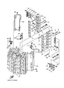 F350AETU drawing CYLINDER-AND-CRANKCASE-3