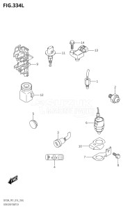 00995F-610001 (2016) 9.9hp P01-Gen. Export 1 (DF9.9B  DF9.9BR  DF9.9BT) DF9.9B drawing SENSOR / SWITCH (DF20AT:P01)